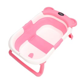 Listing 2 of 5 for infant bath tub baby bathtub with drain hole foldable baby bathtub collapsible
