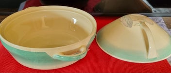 Listing 5 of 7 for SUPER STYLISH 1930's Susie Cooper FEATHER Kestrel Design Casserole Dish