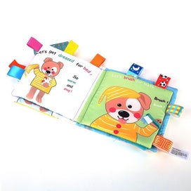 Listing 2 of 5 for baby educational toy early educational book children cloth book Colorful Cloth