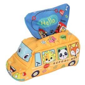 Listing 3 of 5 for montessori toys for infants educational learning toy Baby Tissue Box School Bus