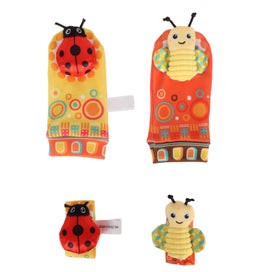 Listing 5 of 5 for animal wrist rattle socks infant hand feet rattle cute hand and foot rattles