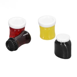 Listing 4 of 5 for miniature jam food jam model miniature jam toy 4pcs Miniature Jam Model Resin