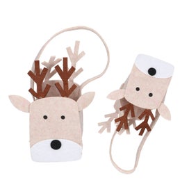 Listing 1 of 5 for christmas candy bag felt candy bag felt gift bag 2pcs Christmas Felt Candy Bag