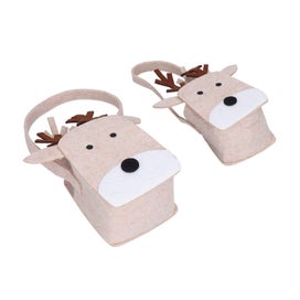 Listing 2 of 5 for christmas candy bag felt candy bag felt gift bag 2pcs Christmas Felt Candy Bag