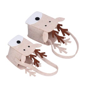 Listing 4 of 5 for christmas candy bag felt candy bag felt gift bag 2pcs Christmas Felt Candy Bag