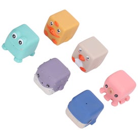Listing 4 of 5 for early education toys 6Pcs Bath Squirters Soft Stackable Animal Cube Building