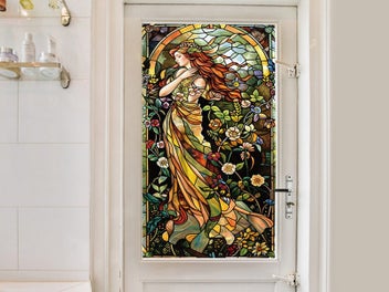 Listing 7 of 8 for Static Cling Window Privacy Film Glass Window Sticker Window Covering Film