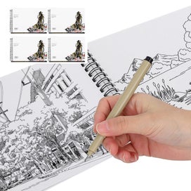 Listing 4 of 5 for drawing book painting paper drawing paper student drawing book marker paper 4PCs