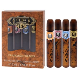 Listing 4 of 4 for Cuba by Cuba For Men 4 x 0.17 oz Cuba Gold Splash , Cuba Red Splash