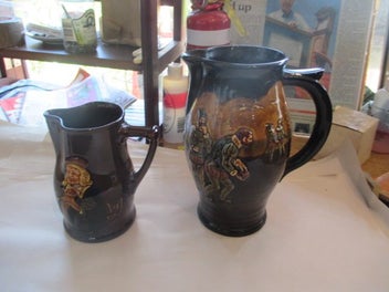 Listing 1 of 6 for KINGSWARE ROYAL DOULTON JUGS X 2 .c1920'S . DRAKE + 1 OTHER
