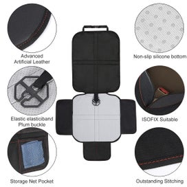 Listing 2 of 6 for Car Seat Protector for Kids 1 Pack Car Seat Cover Protector for Most Vehicles
