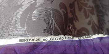 Listing 5 of 5 for Pure silk georgette fabric (Multi colour) - brand new SATYA PAUL BRAND