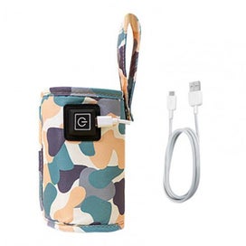 Listing 2 of 2 for USB Baby Bottle Milk Warmer Thermostat Travel Heater Bag Pouch -Camo white