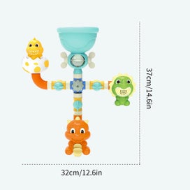Listing 2 of 10 for Bath Toys For Kids,Bathroom Dinosaur Pipe Water Wheel Turning Fun Baby Playing I