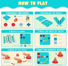 Listing 8 of 9 for Logical Road Builder, Board Game for Children Aged 3+