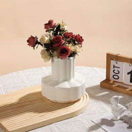 Listing 2 of 6 for ANYDECO Flower Vase White Small Nordic Style Pot Home Decor