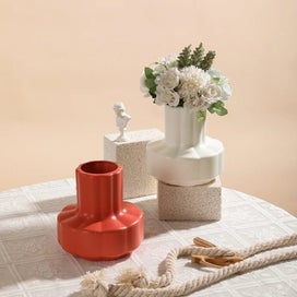 Listing 5 of 6 for ANYDECO Flower Vase White Small Nordic Style Pot Home Decor