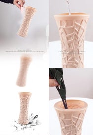 Listing 5 of 7 for ANYDECO Flower Vase Blue Large Geometric Nordic Style Pot Home Decor