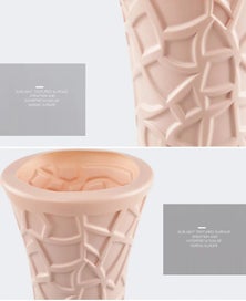 Listing 6 of 7 for ANYDECO Flower Vase Blue Large Geometric Nordic Style Pot Home Decor