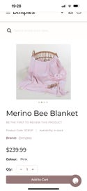 Listing 5 of 5 for Dimples Merino Blanket
