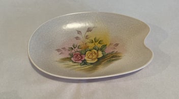 Listing 2 of 5 for SALE! Crown Devon Roses Dish - Rare