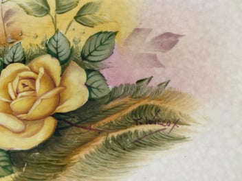 Listing 3 of 5 for SALE! Crown Devon Roses Dish - Rare