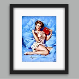 Listing 7 of 18 for Vintage 1950’s Pin-up Art by Elvgren | Vintage Wall Art | Framed Print 1/11
