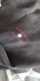 Listing 3 of 5 for Pure silk crepe fabric (black colour) - brand new SATYA PAUL BRAND