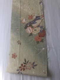 Listing 3 of 18 for Japanese Kimono Vintage Silk Panel Fabric Piece