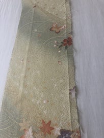 Listing 4 of 18 for Japanese Kimono Vintage Silk Panel Fabric Piece