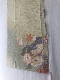 Listing 5 of 18 for Japanese Kimono Vintage Silk Panel Fabric Piece