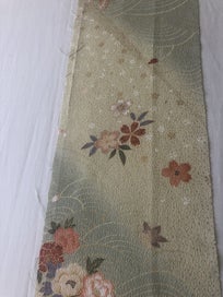 Listing 11 of 18 for Japanese Kimono Vintage Silk Panel Fabric Piece