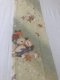 Listing 14 of 18 for Japanese Kimono Vintage Silk Panel Fabric Piece
