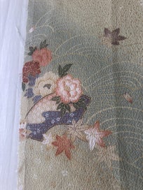 Listing 15 of 18 for Japanese Kimono Vintage Silk Panel Fabric Piece