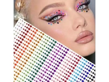 Listing 1 of 9 for 900 Pcs Eyes DIY Rainbow Color Patch Art Accessories Music Festival Stage