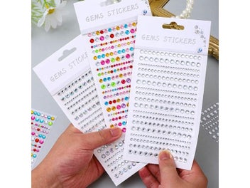 Listing 3 of 10 for Music Festival Party Face Jewelry Decoration Rhinestone Crystal Kids Toys DIY