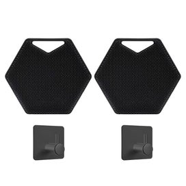 Listing 1 of 3 for 2PCS Silicone Bath Brushes Exfoliating Scrubbers Shower Massage-Black