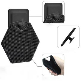 Listing 2 of 3 for 2PCS Silicone Bath Brushes Exfoliating Scrubbers Shower Massage-Black