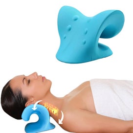 Listing 2 of 2 for Neck Traction Pillow Neck Stretcher Chiropractic Pillow