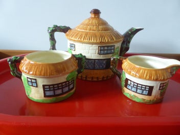 Listing 2 of 20 for Vintage Beswick Cottage craft Part Tea Service