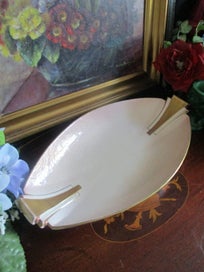 Listing 3 of 8 for CARLTON WARE - Stunning Art Deco Tray – Delicate Wood Grain Features
