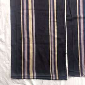 Listing 14 of 15 for Vintage Stripe Japanese Kimono Silk Panels X6 Fabric Pieces