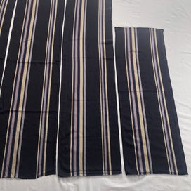 Listing 15 of 15 for Vintage Stripe Japanese Kimono Silk Panels X6 Fabric Pieces
