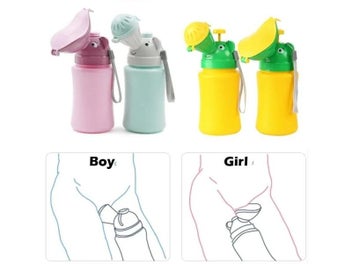 Listing 4 of 10 for Portable Baby Hygiene Toilet Urinal Boys Girls Pot Outdoor Car Travel