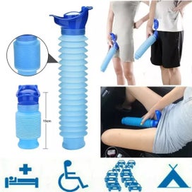 Listing 4 of 10 for 2Pcs 750ML Portable Standing Pee Bottle Shrinkable Adult Urinal Travel Outdoor