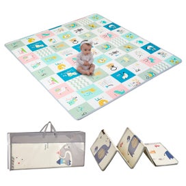 Listing 1 of 10 for Brand New 71"x79" Baby Play Mat Kids Crawling Soft Activity Floor Playmat 2 Side
