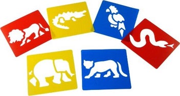 Listing 2 of 2 for Stencil - Washable Stencils Jungle (6)