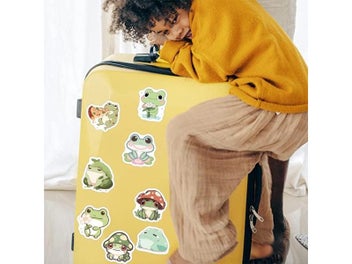 Listing 7 of 9 for 10/30/100PCS Cute Little Frog PVC Sticker Aesthetic Stationery School Supplies