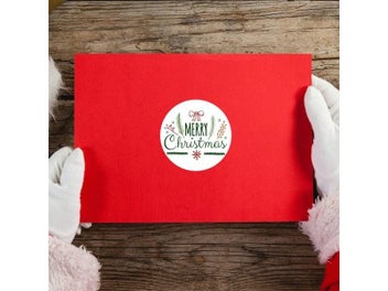 Listing 6 of 9 for 100-500pcs Merry Christmas Sticker Holiday Party New Year Decoration Gift Box