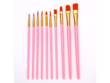 Listing 6 of 9 for 10 Pcs Full Set Nylon Hair Painting Brushes For Art Supplies